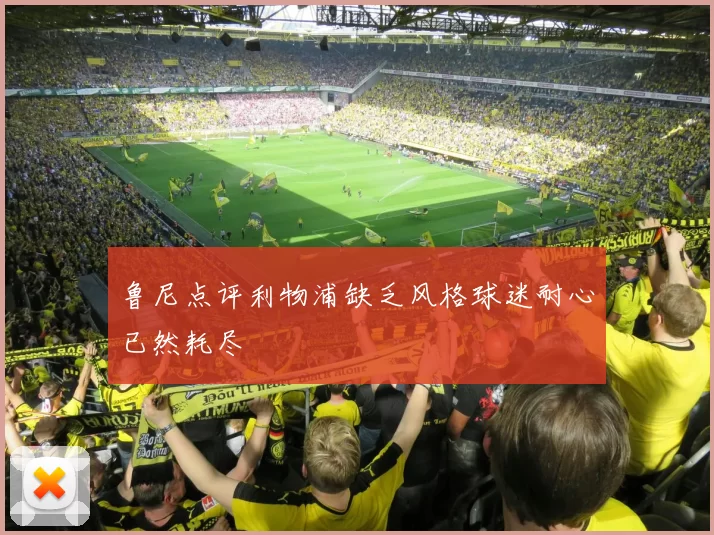 鲁尼点评利物浦缺乏风格球迷耐心已然耗尽